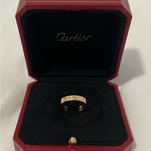 Cartier 18k Rose Pink Gold Wedding Love Band (Size 5 - 5.5)